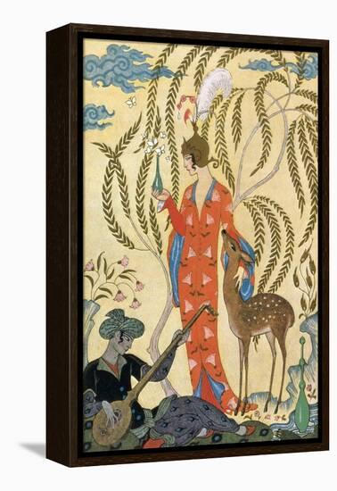 Persia-Georges Barbier-Framed Stretched Canvas