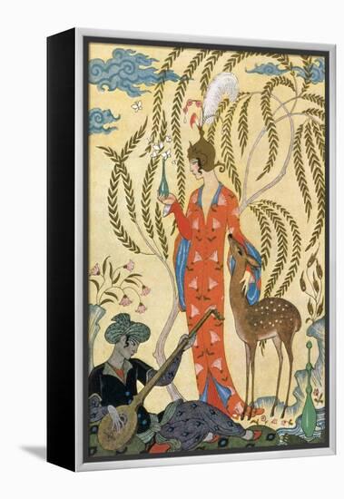 Persia-Georges Barbier-Framed Stretched Canvas