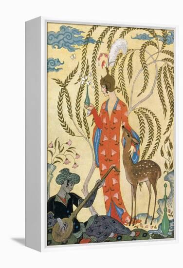 Persia-Georges Barbier-Framed Stretched Canvas