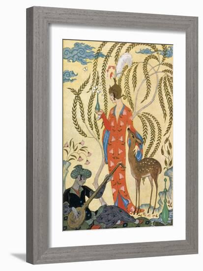 Persia-Georges Barbier-Framed Art Print