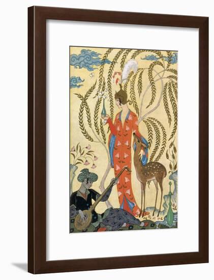 Persia-Georges Barbier-Framed Art Print