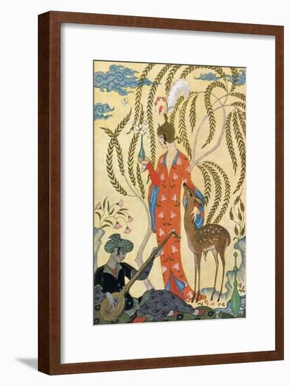 Persia-Georges Barbier-Framed Art Print