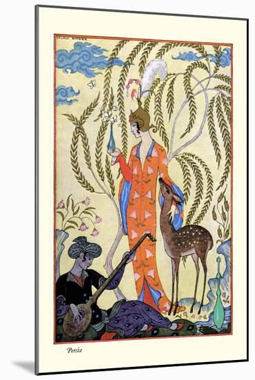 Persia-Georges Barbier-Mounted Art Print