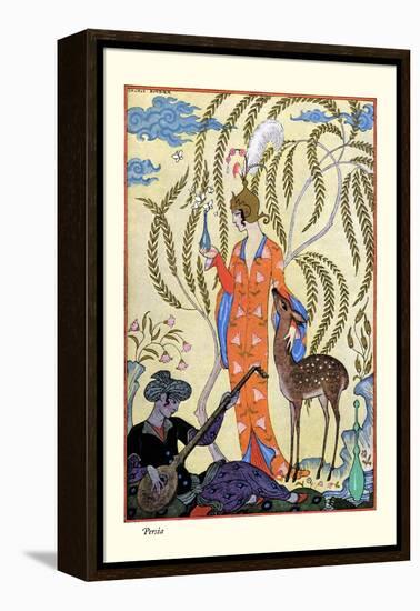 Persia-Georges Barbier-Framed Stretched Canvas