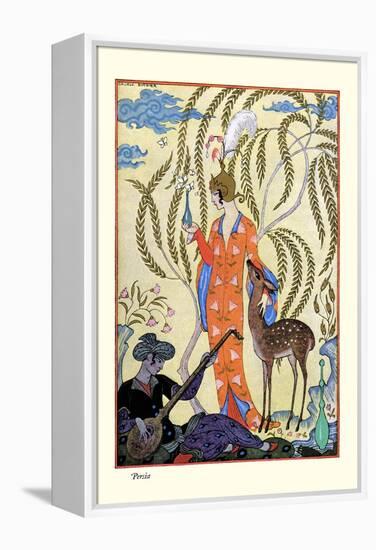 Persia-Georges Barbier-Framed Stretched Canvas