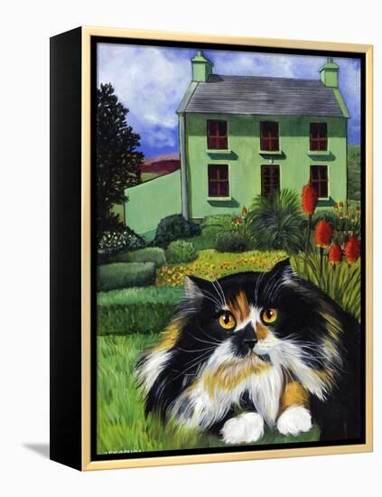 Persian Cat in Ireland (Chat Persan En Irland)-Isy Ochoa-Framed Premier Image Canvas