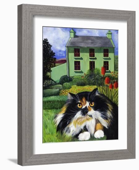 Persian Cat in Ireland (Chat Persan En Irland)-Isy Ochoa-Framed Giclee Print