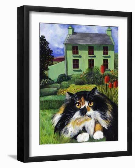 Persian Cat in Ireland (Chat Persan En Irland)-Isy Ochoa-Framed Giclee Print