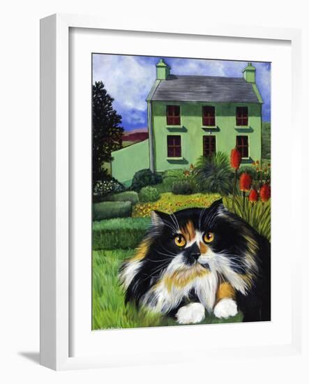 Persian Cat in Ireland (Chat Persan En Irland)-Isy Ochoa-Framed Giclee Print