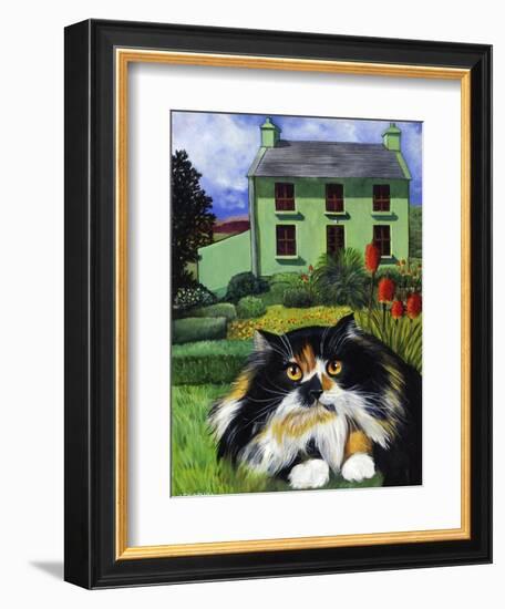 Persian Cat in Ireland (Chat Persan En Irland)-Isy Ochoa-Framed Giclee Print