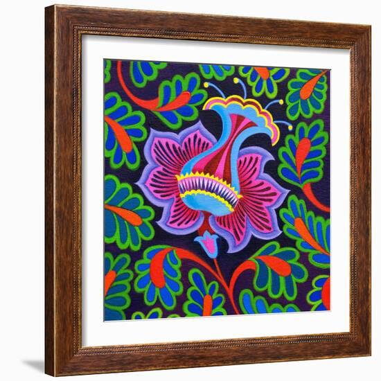 Persian floral, 2020, (oil on canvas)-Jane Tattersfield-Framed Premium Giclee Print