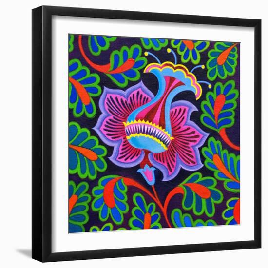 Persian floral, 2020, (oil on canvas)-Jane Tattersfield-Framed Premium Giclee Print