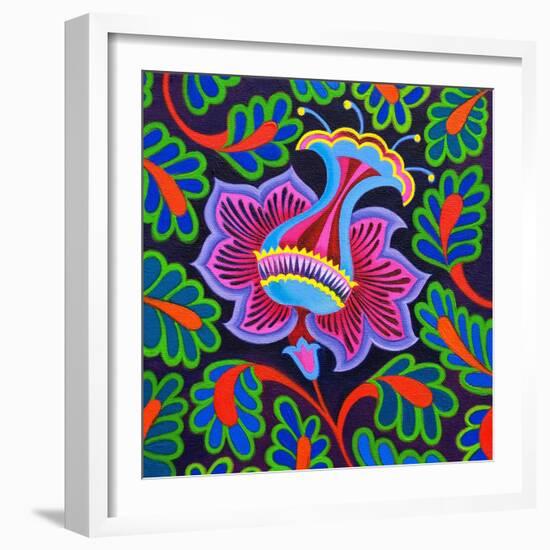 Persian floral, 2020, (oil on canvas)-Jane Tattersfield-Framed Premium Giclee Print