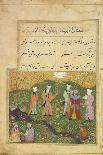 The Death of Shirin, Illustration to 'Khosro and Shirin' by Elias Nezami (1140-1209), 1504-Persian-Framed Premier Image Canvas