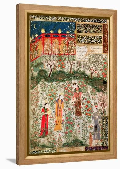 Persian Garden, 15th Century-null-Framed Premier Image Canvas