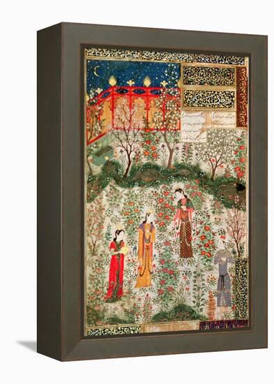 Persian Garden, 15th Century-null-Framed Premier Image Canvas