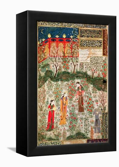 Persian Garden, 15th Century-null-Framed Premier Image Canvas