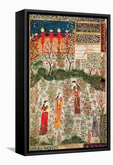 Persian Garden, 15th Century-null-Framed Premier Image Canvas