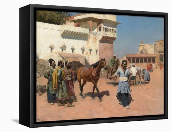 Persian Horse Dealer, Bombay, 1880s-Edwin Lord Weeks-Framed Premier Image Canvas