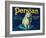 Persian Pear Crate Label - Yakima, WA-Lantern Press-Framed Art Print