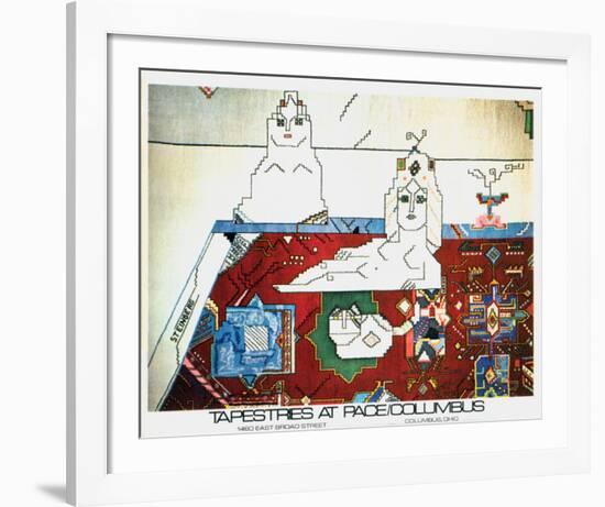 Persian Rug-Saul Steinberg-Framed Art Print