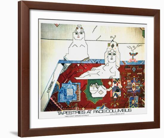 Persian Rug-Saul Steinberg-Framed Art Print