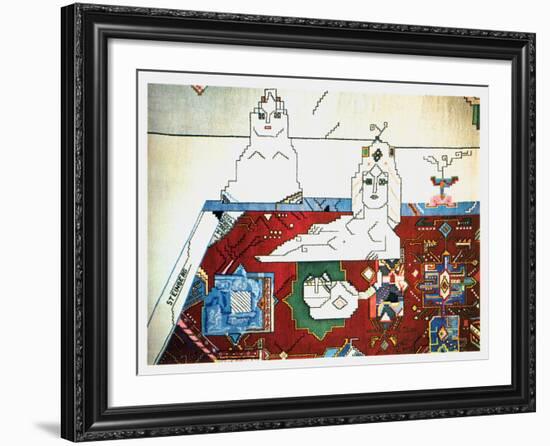 Persian Rug-Saul Steinberg-Framed Art Print