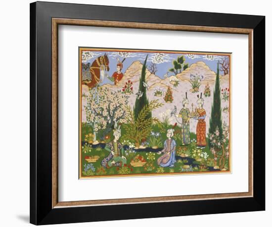 Persian Scene V-E^S^ Elmhurst-Framed Premium Giclee Print