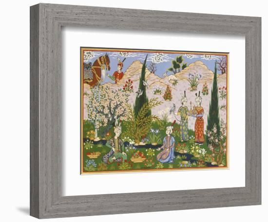 Persian Scene V-E^S^ Elmhurst-Framed Premium Giclee Print