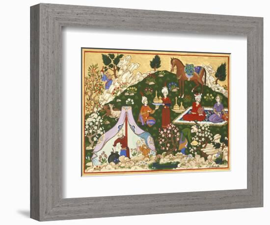 Persian Scene VII-E^S^ Elmhurst-Framed Premium Giclee Print