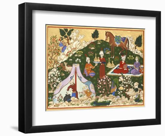 Persian Scene VII-E^S^ Elmhurst-Framed Premium Giclee Print