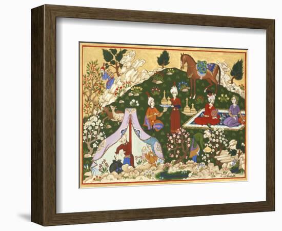Persian Scene VII-E^S^ Elmhurst-Framed Premium Giclee Print