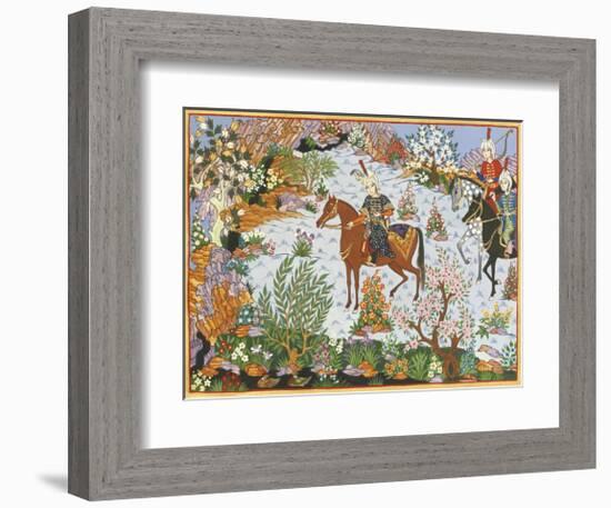 Persian Scene VIII-E^S^ Elmhurst-Framed Premium Giclee Print