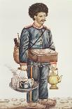 The Egg Seller (W/C on Paper)-Persian School-Giclee Print