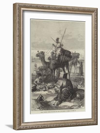 Persian Sketches, Pilgrims with their Dead Going to the Shrines of Kerbala and Meshid Ali-Arthur Hopkins-Framed Giclee Print