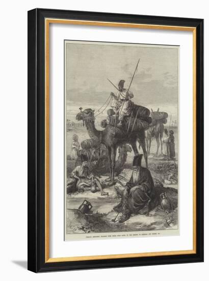 Persian Sketches, Pilgrims with their Dead Going to the Shrines of Kerbala and Meshid Ali-Arthur Hopkins-Framed Giclee Print