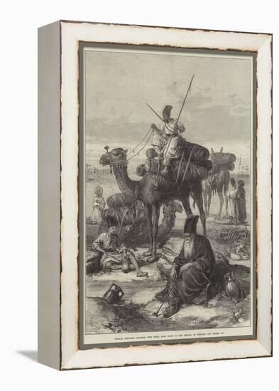 Persian Sketches, Pilgrims with their Dead Going to the Shrines of Kerbala and Meshid Ali-Arthur Hopkins-Framed Premier Image Canvas