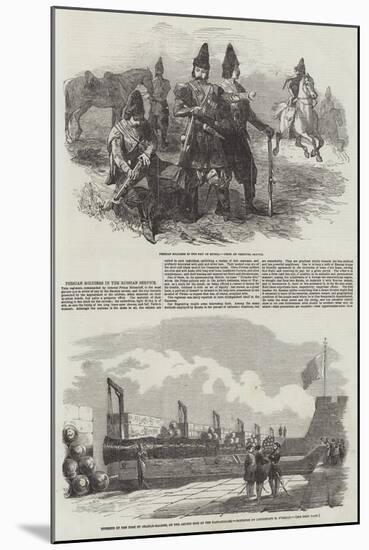 Persian Soldiers in the Russian Service-null-Mounted Giclee Print