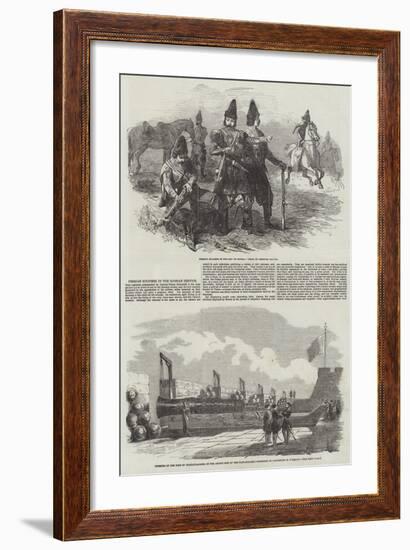 Persian Soldiers in the Russian Service-null-Framed Giclee Print