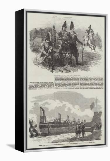 Persian Soldiers in the Russian Service-null-Framed Premier Image Canvas
