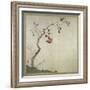 Persimmon on Tree (Ink, Colours and Gold on Paper)-Sakai Hoitsu-Framed Giclee Print