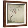 Persimmon on Tree (Ink, Colours and Gold on Paper)-Sakai Hoitsu-Framed Giclee Print