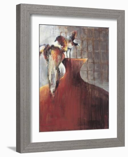 Persimmon Vase I-Terri Burris-Framed Art Print