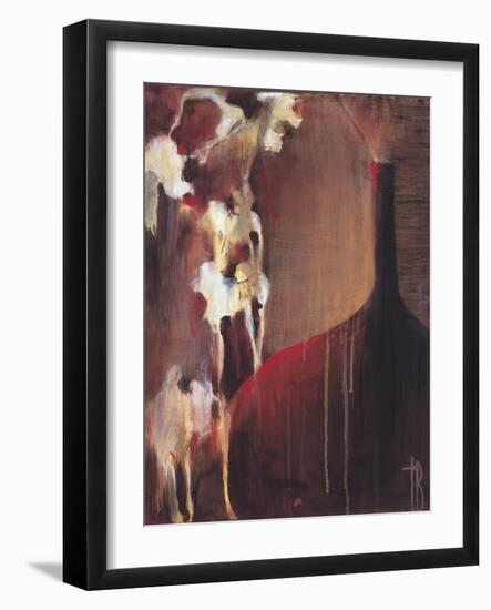 Persimmon Vase II-Terri Burris-Framed Art Print