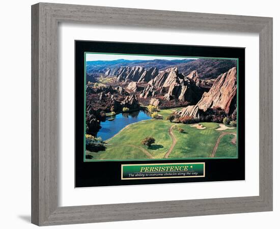 Persistence - Golf-unknown unknown-Framed Photo