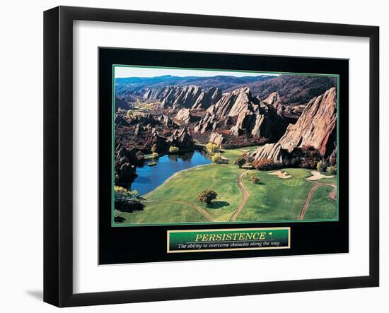 Persistence - Golf-unknown unknown-Framed Photo