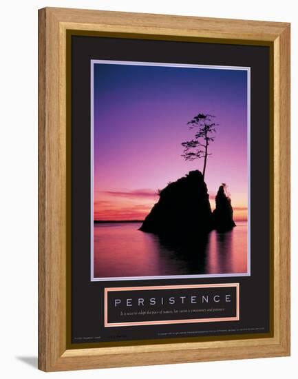 Persistence - Sunset-Unknown Unknown-Framed Stretched Canvas
