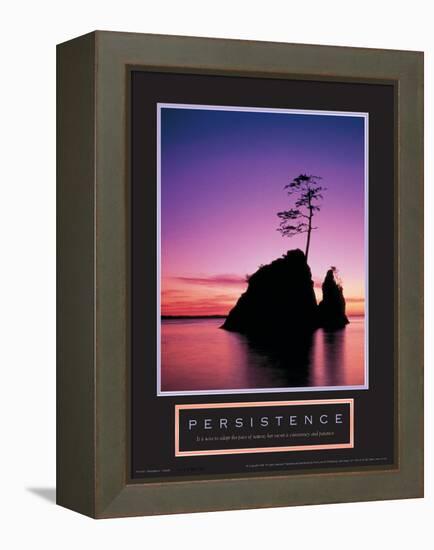 Persistence - Sunset-Unknown Unknown-Framed Stretched Canvas