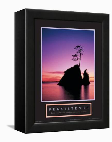 Persistence - Sunset-Unknown Unknown-Framed Stretched Canvas