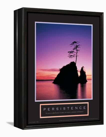 Persistence - Sunset-Unknown Unknown-Framed Stretched Canvas